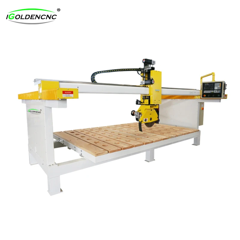 4th axis 5 cnc bridge saw granite stone carving machine cutting for for marble