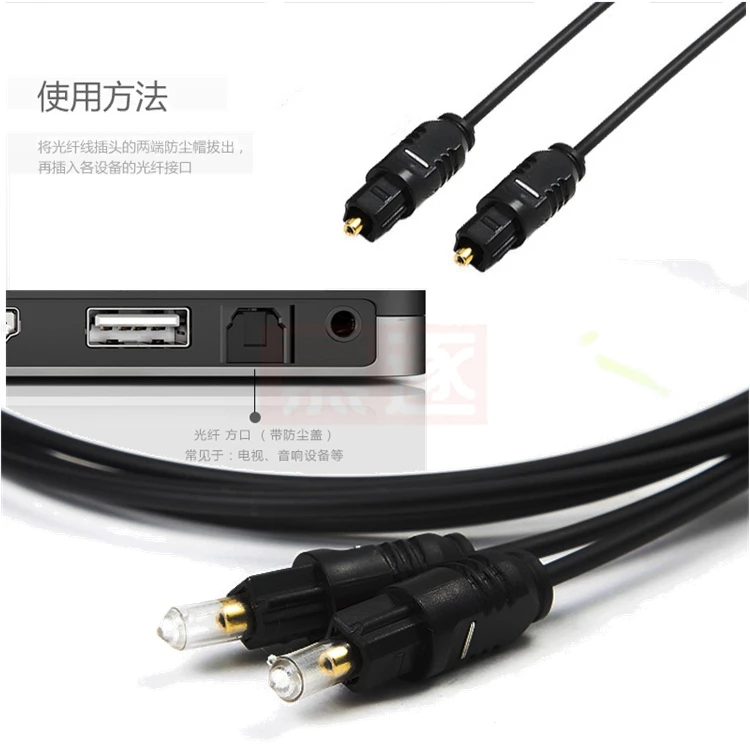 Toslink OD 2,2 Gold Überzogene Optical Digital Audio Kabel 1m 1,5 m 2m 3m 5m 10m 15m 20m 30m SPDIF MD DVD Gold Überzogene Kabel