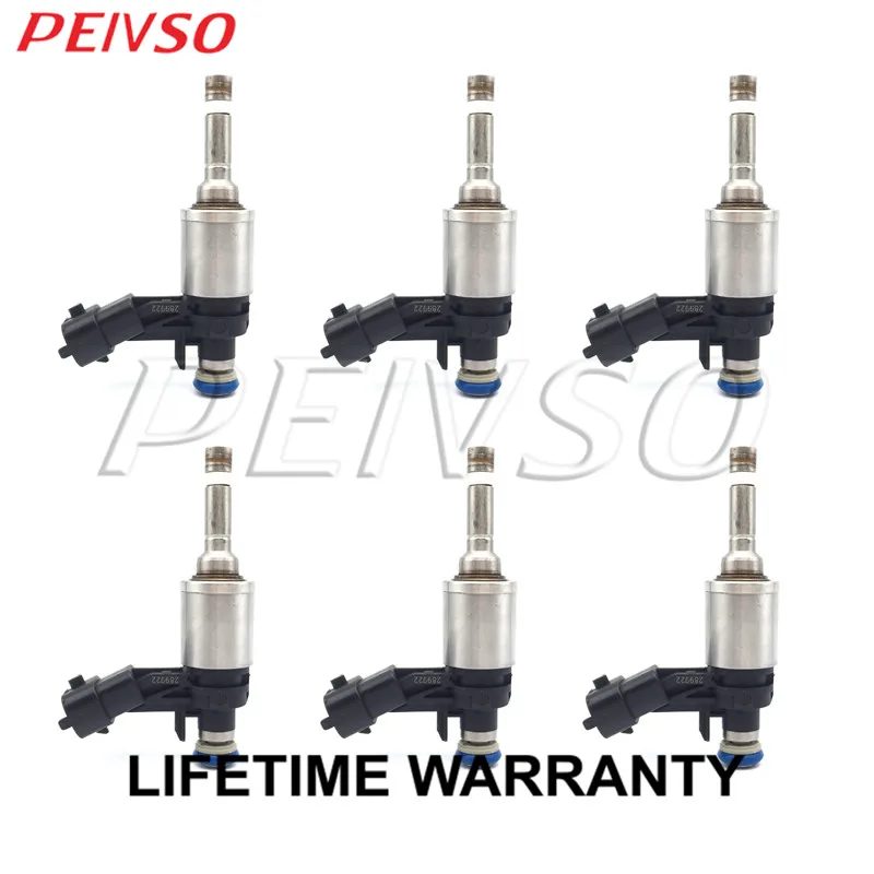 PEIVSO 6pcs 0261500182 289922 Fuel Injector For MASERATI GHIBLI SQ4 2016 3.0 V6 BI TURBO