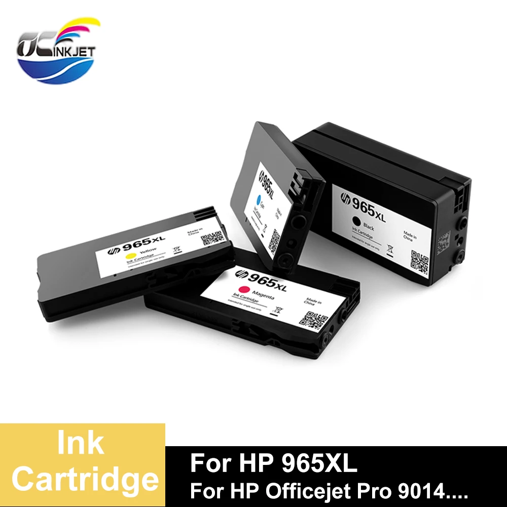 Third Party For HP 965XL Remanufactured Ink Cartridge 4PCS Suitbale For HP OfficeJet Pro 9010 9012 9013 9014 9015 9016