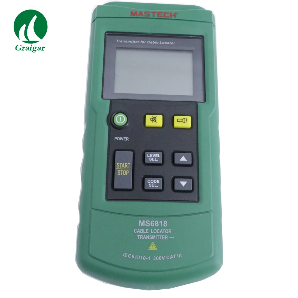 Rastreador de cables profesional portátil MS6818, localizador de tuberías de Metal, Detector, rastreador de línea, voltaje de 12 ~ 400V