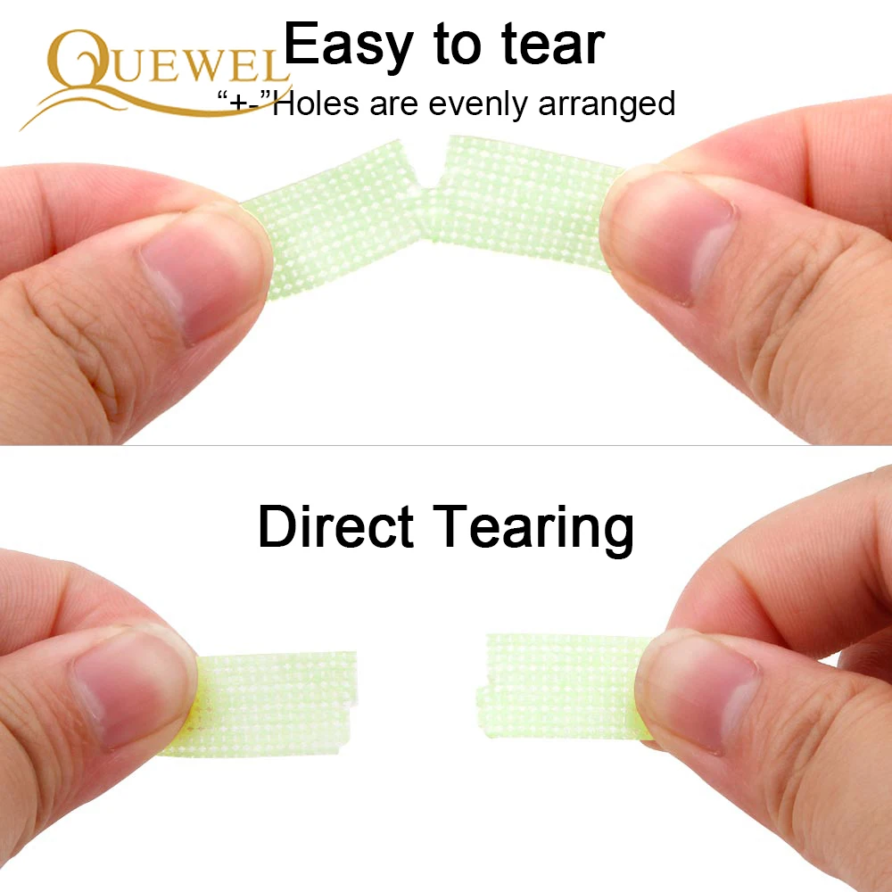 Quewel 4Pcs Grafted Eyelash Isolation Tape Non-woven Grafting Eyelashes Tapes Patches Breathable Under Eye Pads Makeup Tool