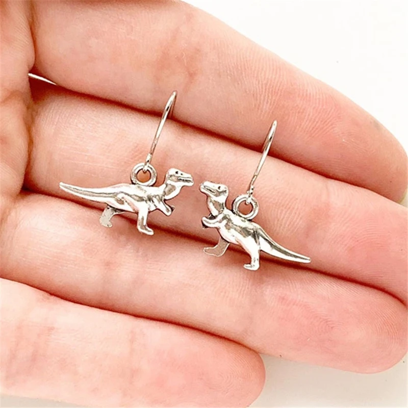 

Cartoon Dinosaur Earrings T Rex Science Jewelry Cute Fun Dangle Earrings Tyrannosaurus Rex