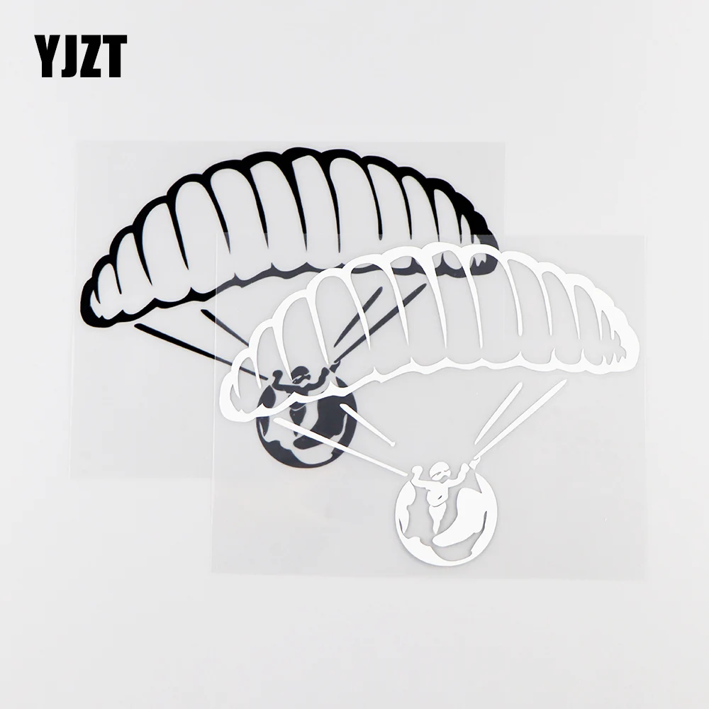 YJZT, 16x12,2 см, индивидуальная фотография, парашютный парашют с парашютом, экстремальный спорт, черный/серебристый, 10A-0056