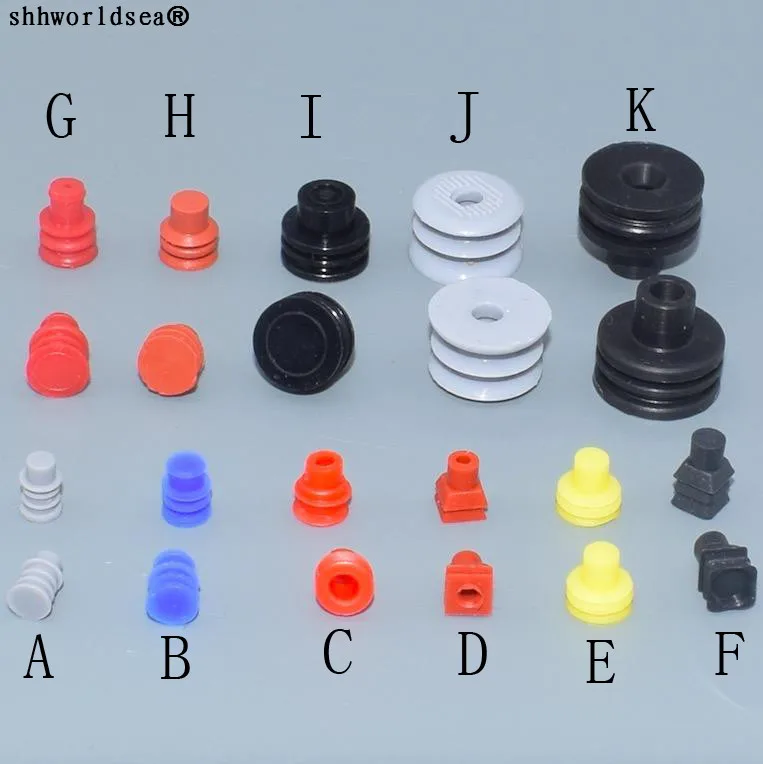 

shhworldsea 11type waterproof connector waterproof rubber Transparent black Silicone Rubber washer pull plugs seal