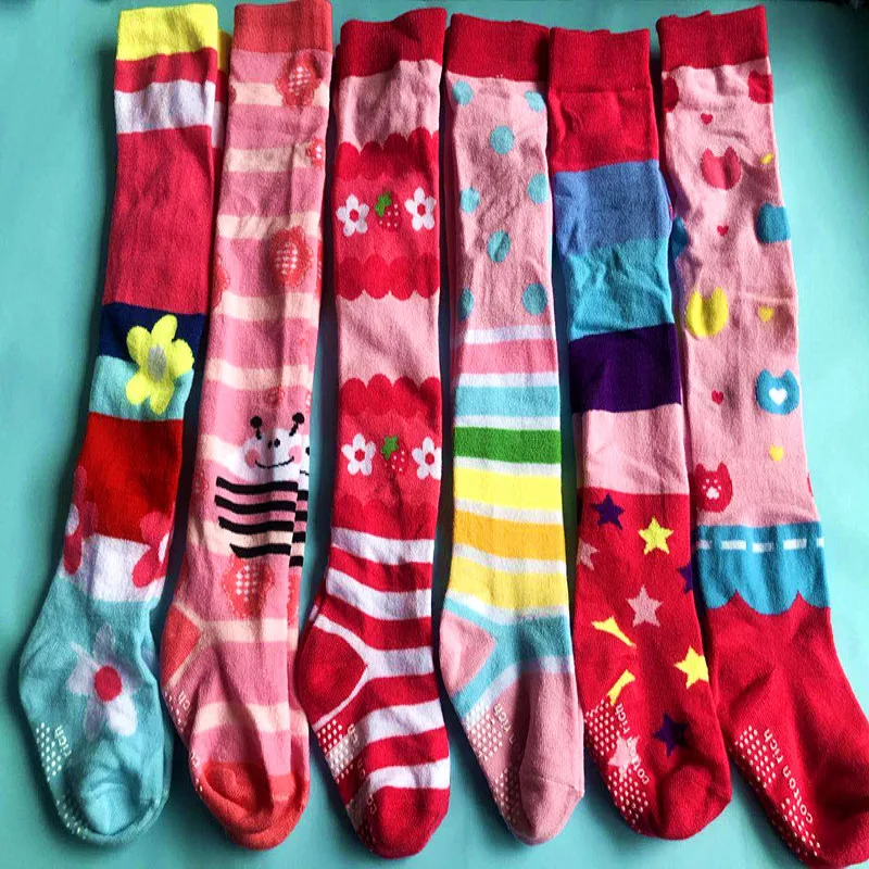 5pc/lot Boy Girl Elastic Comfortable High Quality Pantyhose Pure Cotton Non-slip Stocking Suitable For 0-6 Months Kid Clothes