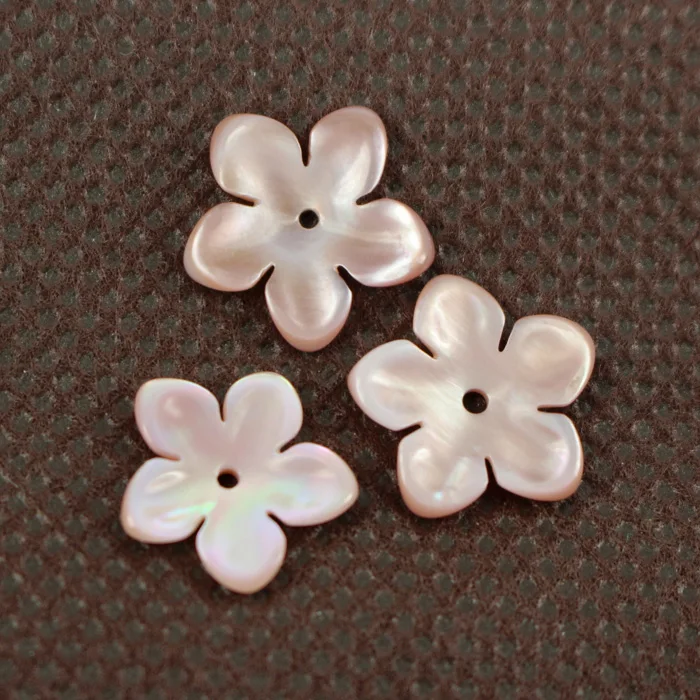 

( 10 pieces/lot ) New 12mm Pink MOP Shell Beads Carved Flower Drilled beads Pendant focal Beads Spacer Beads