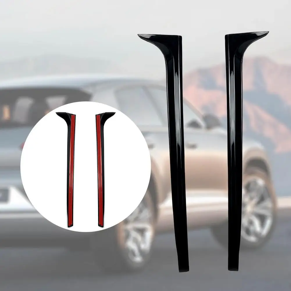 1 Pair Carbon Fiber Rear Window Side Spoiler Wing For Volkswagen Golf 7  Polo MK5 11-17 Car Window Mirror Tail Accessories