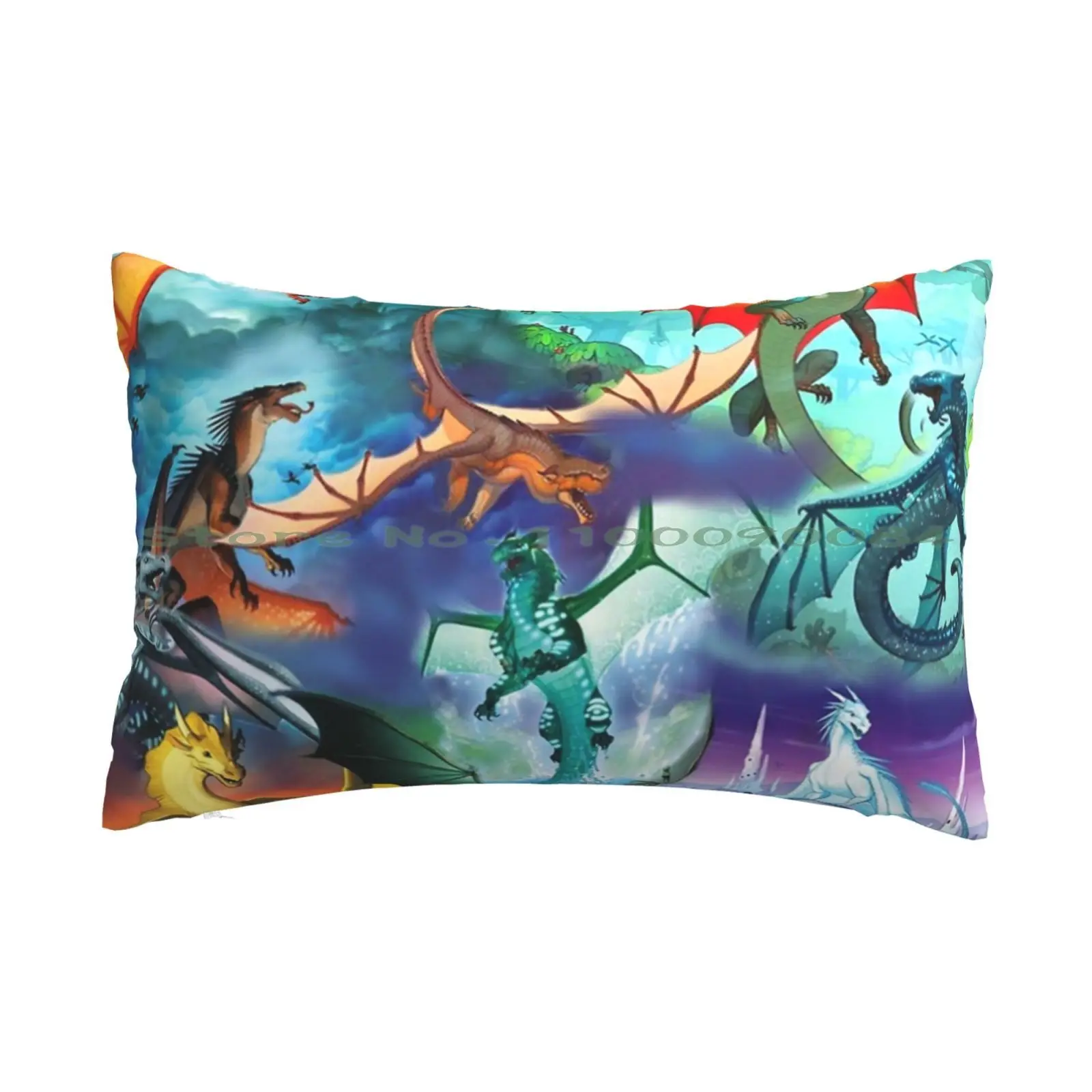 Wing Of Fire All Dragon Pattern Background Pillow Case 20x30 50*75 Sofa Bedroom Clay Tsunami Glory Starflight Sunny Moonwatcher