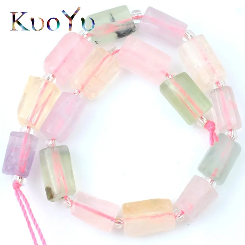 6x10mm Natural Lapis Lazuli Quartz Apatite Stone Beads Cylinder Loose Spacer Beads For Jewelry Making DIY Bracelet 7.5\