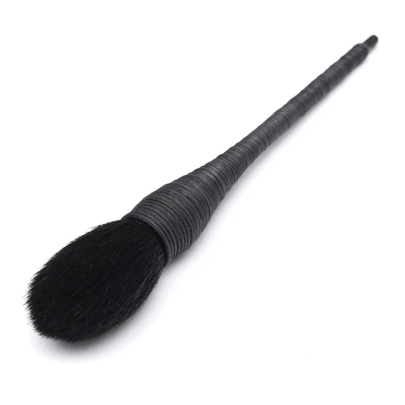 Nature Goat Hair Blusher Brushes Handmade Rattan Makeup Cosmetic Beauty ToolNew Pro 1Pcs Blush Powder Brush