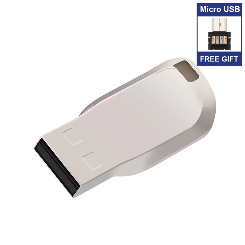 Pendrive 64Gb 32Gb 16G 8G Usb Flash Drive 128G Pen Drive Waterdicht U Disk 2.0 memoria Usb Stick Gratis Type C Of Micro Adapter