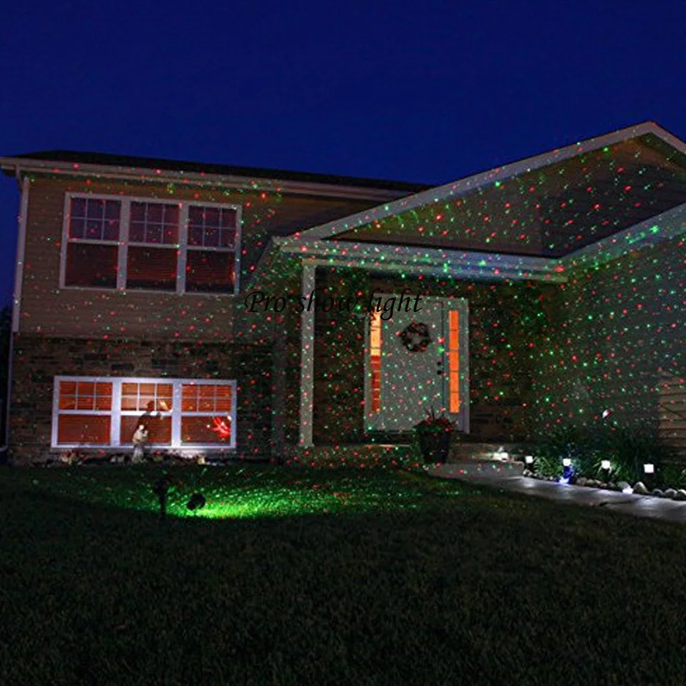 IP44 Moving Full Sky Star Laser Projector Landscape Lighting RG Christmas Party Disco Stage Light Outdoor Garden Lawn Laser