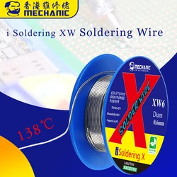 MECHANIC Lead-Free Soldering Solder Wire 0.5/0.6mm 40g Low Temperature 138 Degree Welding Tin Wire for iPhone X/XS/XR/Xs MAX