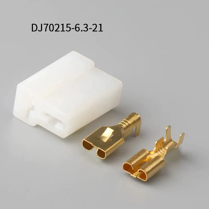 

500SETS DJ70215-6.3-21 6.3mm 2Pin AMP Car Electrical Wire Connectors for Audi ,BMW,Honda,Toyota,NISSAN AND other models.