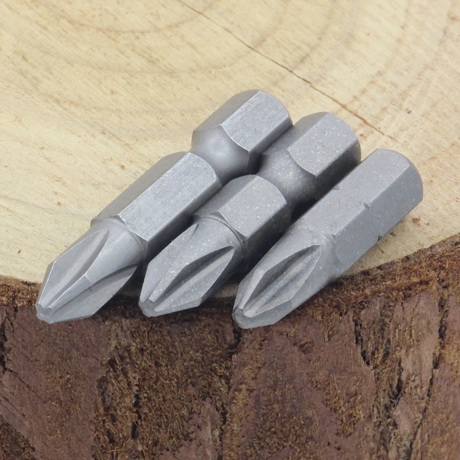 Chave de fenda phillips magnética com haste hexagonal, pontas elétricas para chave de fenda