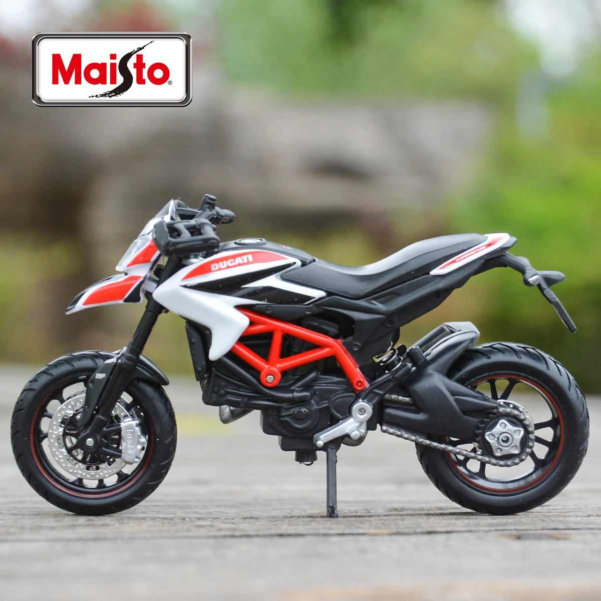 Maisto 1:18 Ducati Hypermotard Sp 2013 статические литые автомобили, коллекционные хобби модель мотоцикла, игрушки