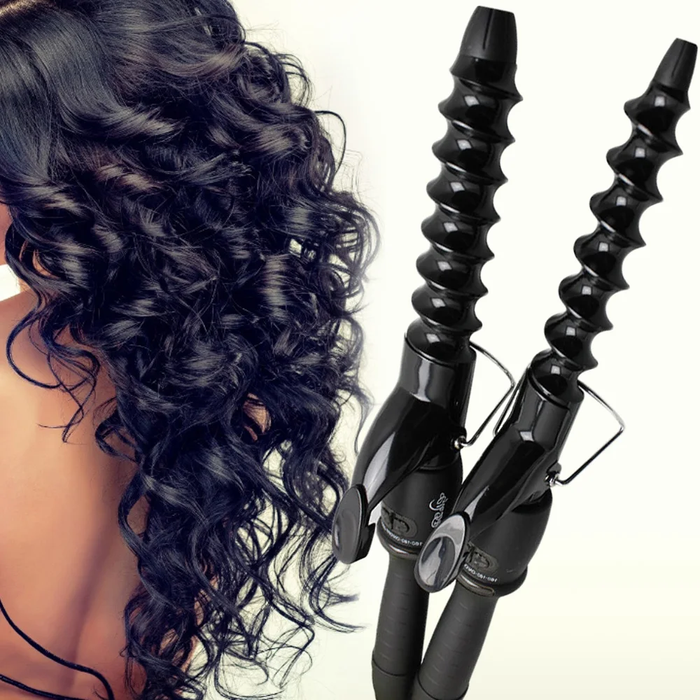 

Pro Spiral Curling Iron Electric Ceramic Heating Anti-perm Curl Magic Hair Styling Tool Hair Curler Roller Wand Curl Styler