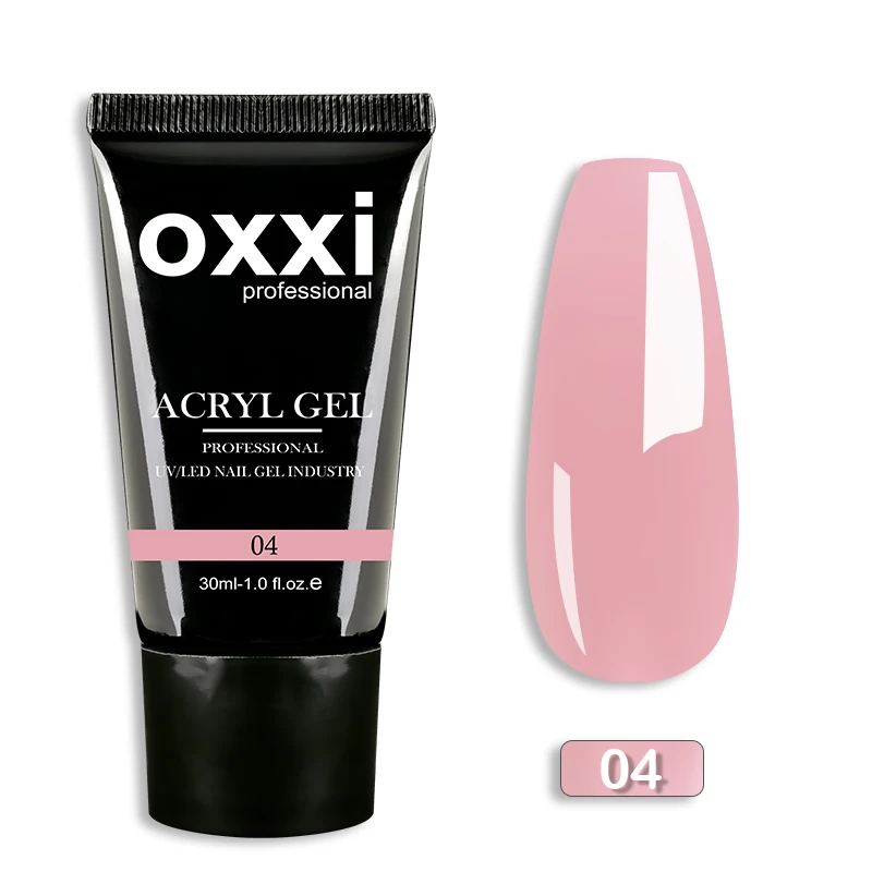 OXXI 30ml Acryl-Gel Semi-permanentes Poly-Nagelgel Maniküre Schnelles Einfaches Gel zur Verlängerung UV LED Aufbaugel Acryl-Gellack Neu