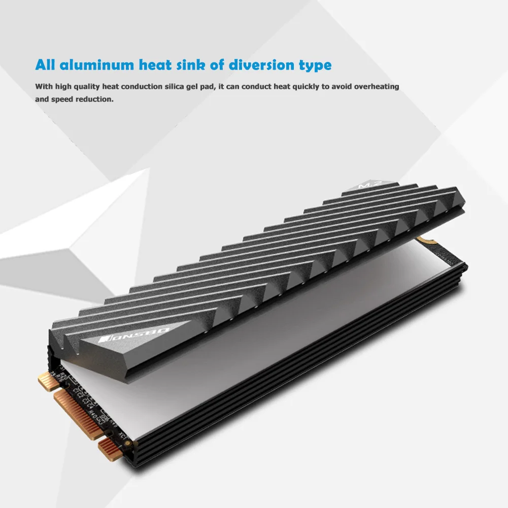 M.2 SSD Heat Sink NVME NGFF M.2 2280 Solid State Hard Disk Aluminium Heatsink Cooler Radiator Thermal Cooling Pad untuk Desktop PC