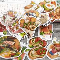 22pcs Cute Photograph By Hand Cute Hand-painted Ins Sticker Mobile Phone Diy Photo Album Beautiful Food Decoration