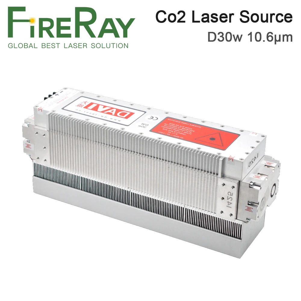 FireRay DAVI CO2 Laser RF moduł 30W 10.6um źródło laserowe Metal Co2 rura laserowa dla CO2 Laser maszyna do grawerowania i znakowania