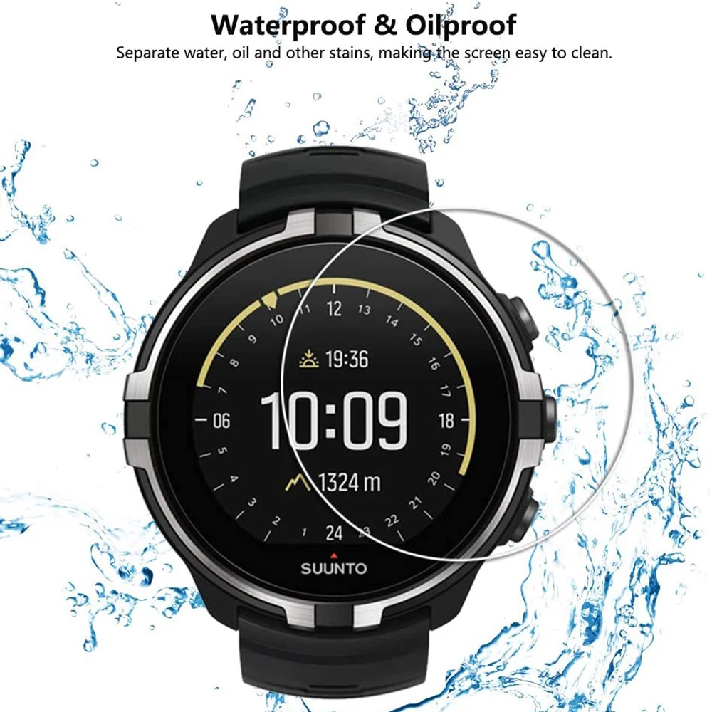 Tempered Glass Screen Protector Film For Suunto 9 / Suunto 7 Smart Watch Protection Guard Anti Explosion Anti-shatter Glass