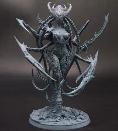 

180mm ancient Women Devil Model Kits (WITH BIG BASE ) Resin figure Model kits Miniature gk Unassembly Unpainted