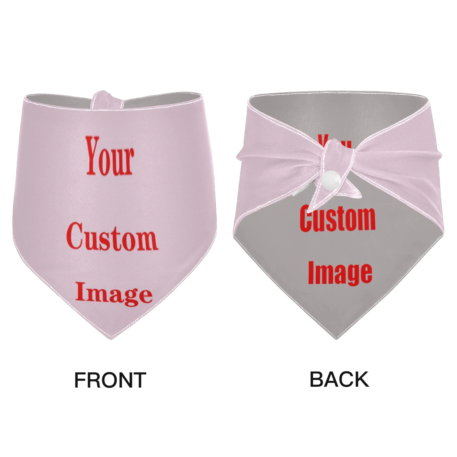 Dog Pet Triangle Scarf Pet Saliva Towel Custom pattern Pet Headscarf Bandanas Bandana Scarf Cloth Mask Scarf Mask Two-piece suit