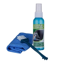 1 Set Of Multi-purpose Cloth Liquid Screen Cleaning Kit For LCD TV, Tablet, Mobile Phone, Laptop, Camera Lens Cleaner