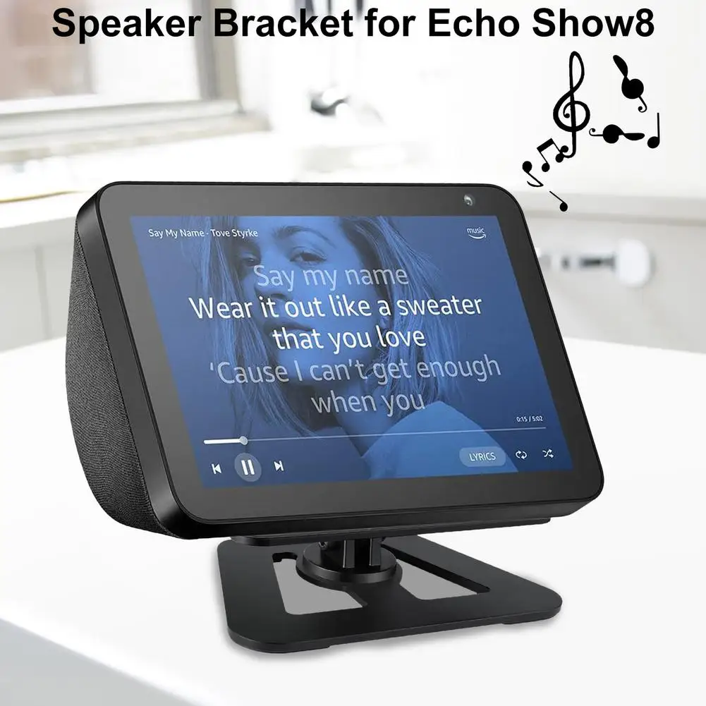 Aluminium Alloy Speaker Stand Holder For Echo Show 8 Mount Bracket Adjustable Base Support For Echo Show 8 Speaker Bracket