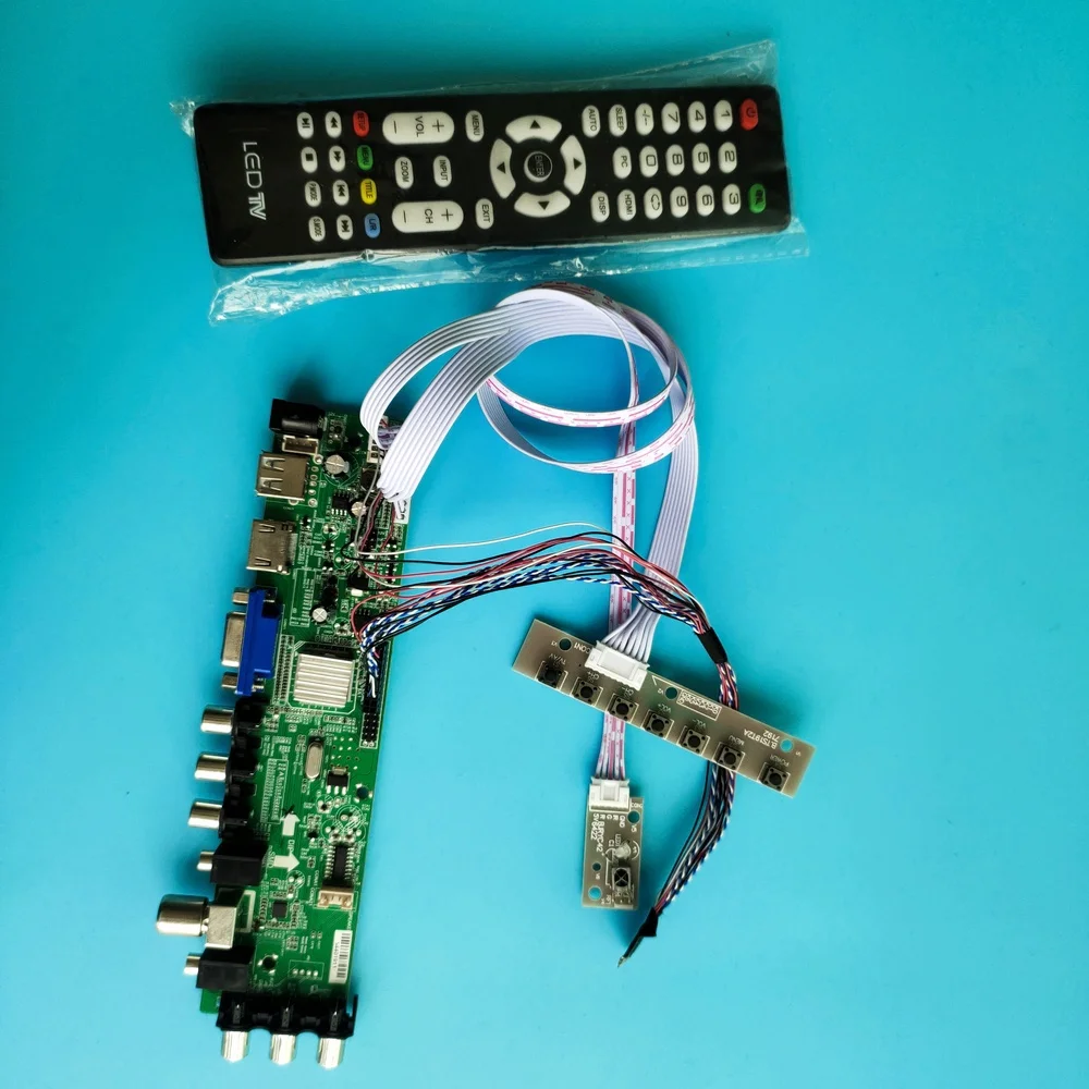 Kit For LTN101NT02-A01/LTN101NT02-A04 board digital Signal 40pin controller HDMI VGA AV LED USB TV 1024X600 DVB-T DVB remote