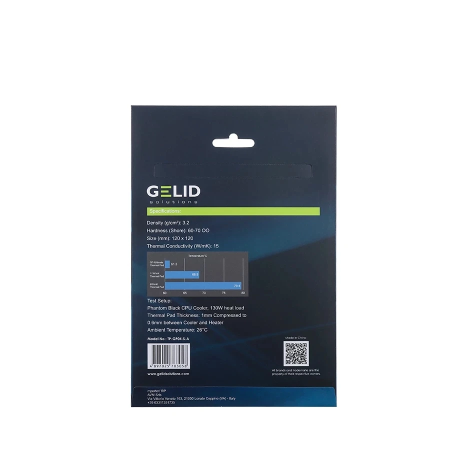 GELID – coussinet thermique gp-ultimate 15 w/m.k, adapté aux cartes graphiques CPU/GPU, haute performance, en silicone