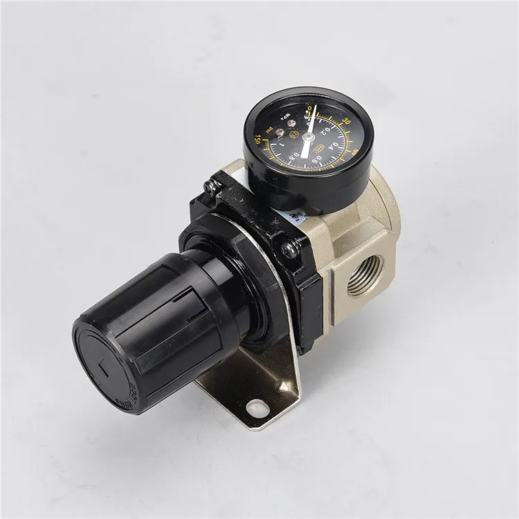 SMC size Pneumatic air regulator AR2000-02 AR3000-03 SMC type pressure regulating valve free for 2pieces fittings