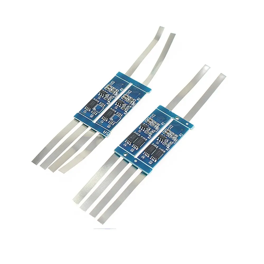 18650 리튬 배터리 보호 보드 플러스 니켈 스트립 7.4V 과전류 3-9A 단일 및 이중 mos의 두 문자열