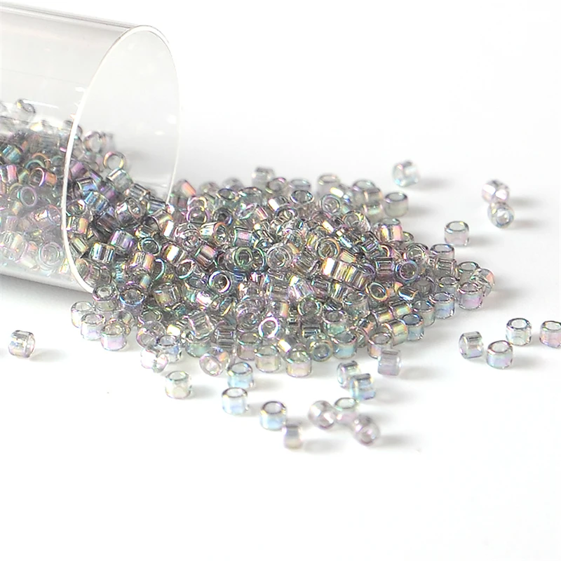 10g 2000 stücke JP Miyuki Delica Perlen Transparent Regenbogen Farbe Seed Perlen für Hand Schmuck Machen Armband Diy – Detail 1