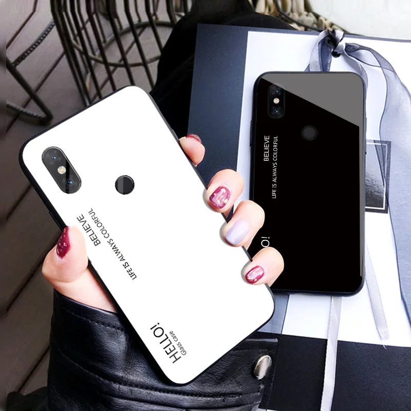 

For Xiaomi Mix 2 2S 3 Case Gradient Tempered Glass Back Cover for Xiaomi Mi Mix 2 2S 3 4 Mix2 Mix2S Mix4 MiMix XiaomiMix2 Coque