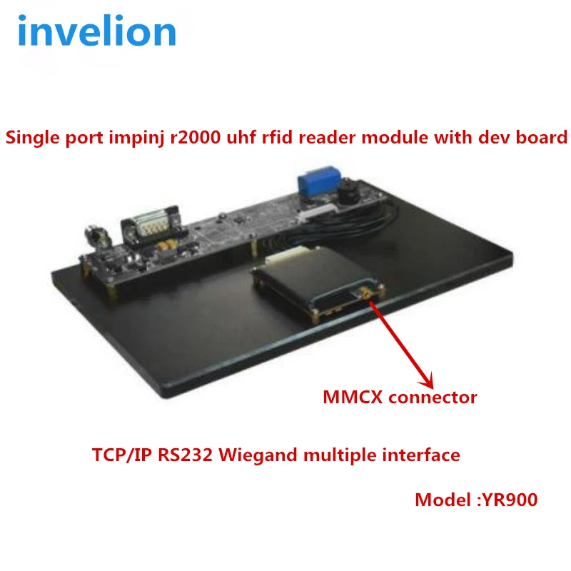 High performance uhf rfid reader module impinj r2000 chip single port MMCX connector 865-868mhz for monitor asset movement