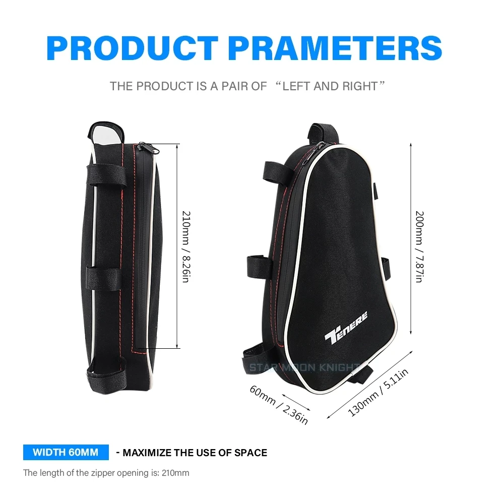 For Yamaha TENERE 700 Tenere700 XTZ T 700 T700 T7 7 Motorcycle Frame Crash Bars Waterproof Bag Bumper Repair Tool Placement Bag