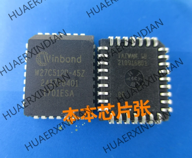 

New PLCC32 W27C512P-45Z 4 high quality