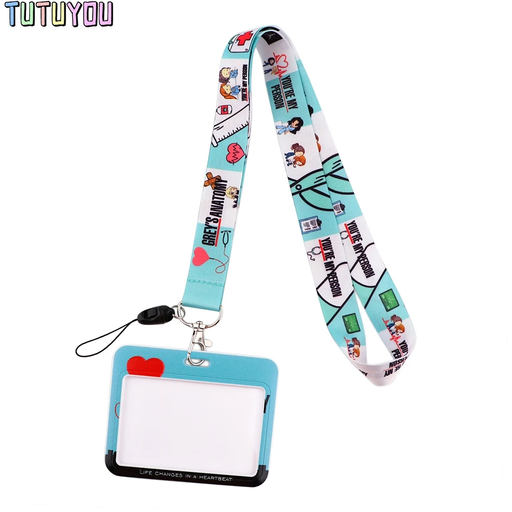 Correa para el cuello con temática de medicina, cordón para llaves, tarjeta de identificación, gimnasio, teléfono, insignia USB, soporte para Doctor