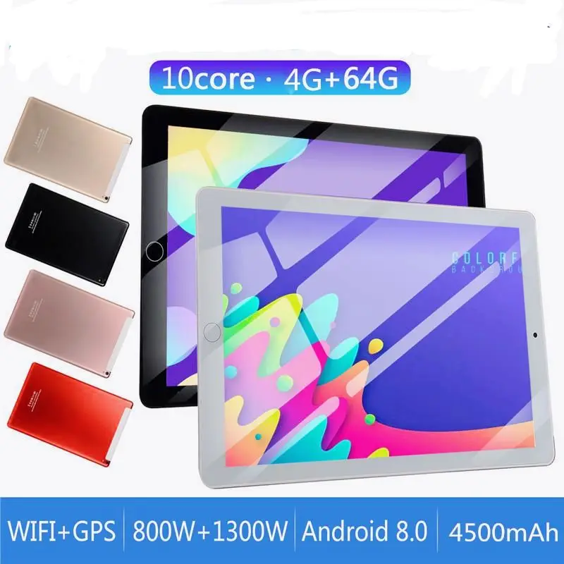 

10 Inch Tablet 4G Call WiFi Tablet Pc Quad Core 8GB RAM 128GB ROM Google Play Dual SIM 1280x800 IPS Tablets