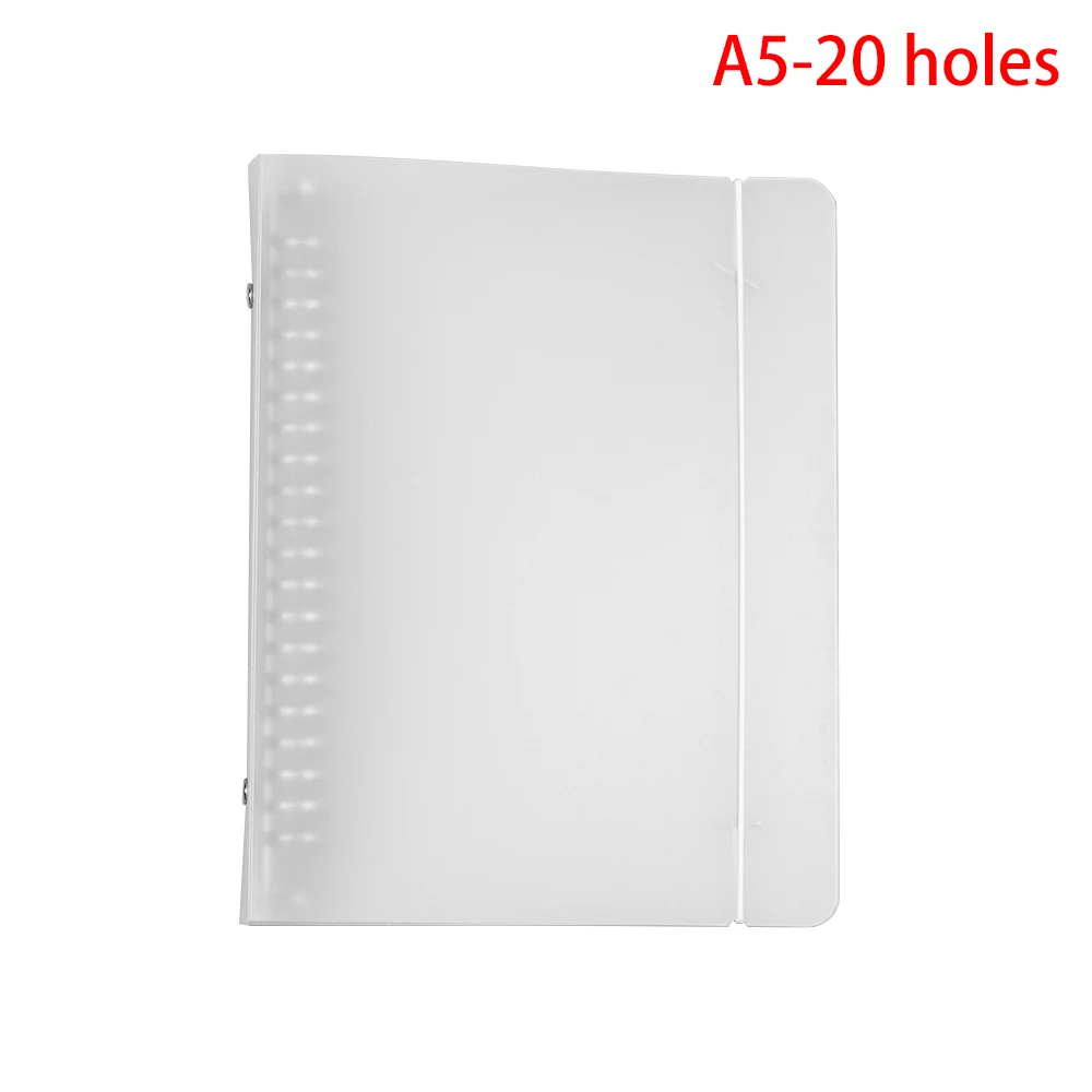 PATIKIL A5 transparante ringbandhoes, zachte PVC losse