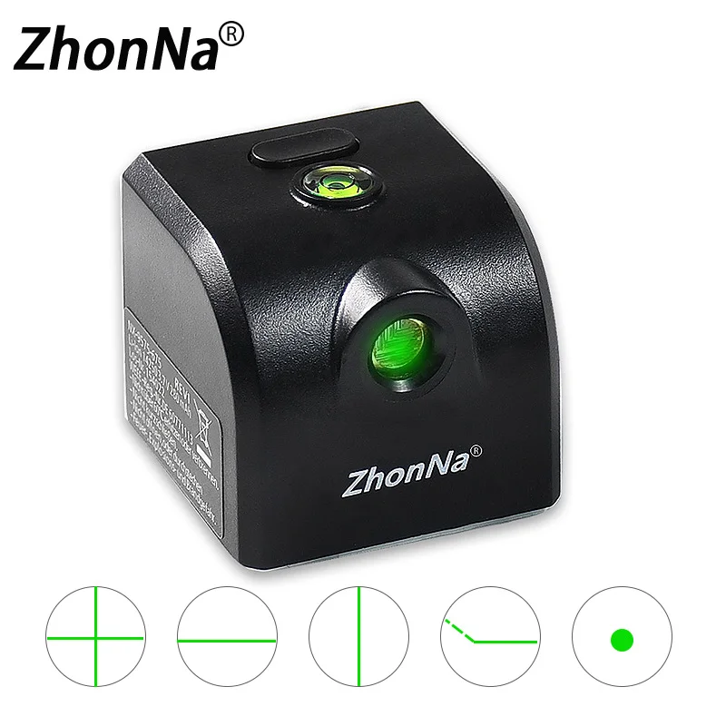 Portable laser level Mini horizontal indoor golf assistive device with ultra strong green/red beam with batteryUSB charging