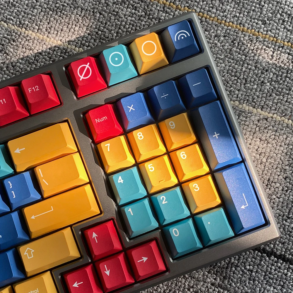 GMK-KEY panele zestaw nasadek klawiszy Cherry profil nasadki na klawisze z pbt dla przełączniki MX dz60 Gk61 sk61 TKL87 barwnik sublimacyjny nakładka na klucz 133 klawiszy