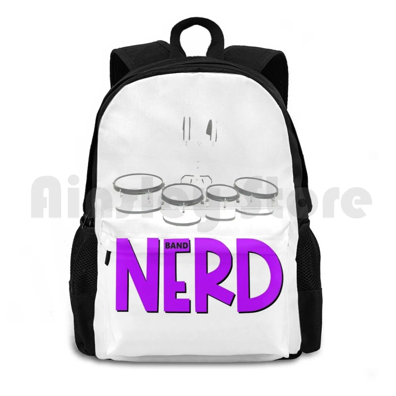 

Band Nerd-Quads / Tenors Outdoor Hiking Backpack Waterproof Camping Travel Band Band Nerd Marching Band Marching High School