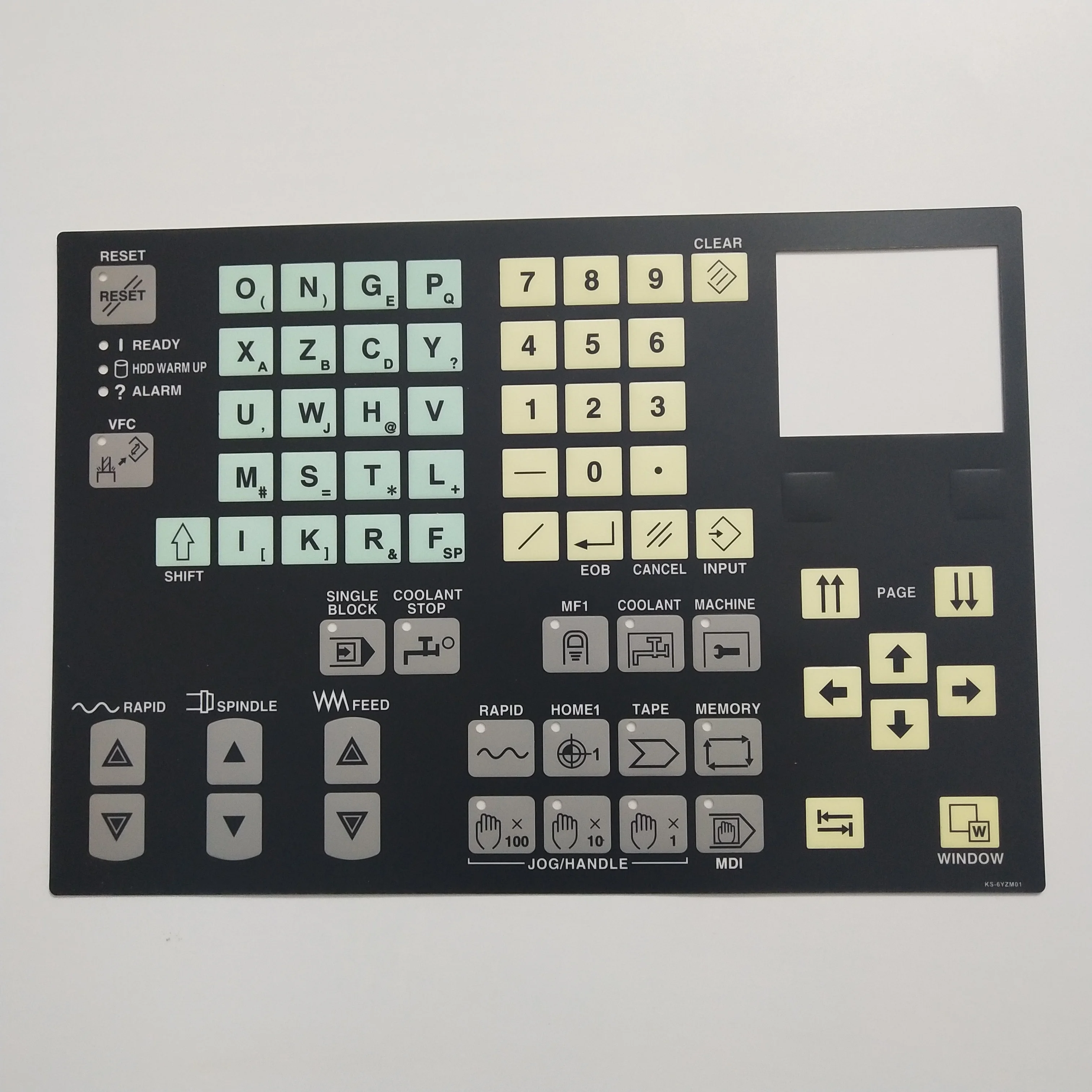 

for Mazak CNC lathe operation panel button film, machining center panel film