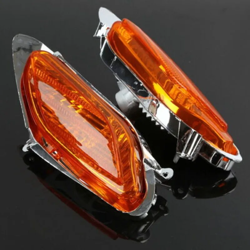 Motorcycle Turn Signal Indicator Covers For HONDA ST1300 2002-2012 03 04 05 06 07 08 09 10 11 Orange/White