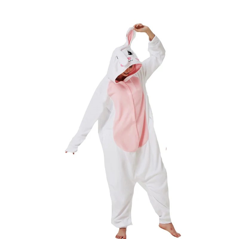 Pijama de Invierno para mujer, mono de fiesta Páscoa, Cores, Novidade, Adultos, Coelho, Homens, Cosplay, Animais, Onesies, Raccoon, Kigurumi