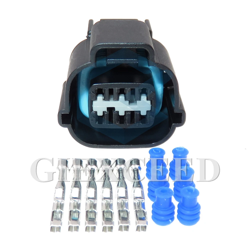 2 Sets 6 Pin PB535-06027 Automotive Female Electrical Connector AC Assembly Auto Socket For Idle Motor